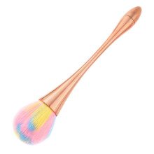 Single Small Waist Makeup Brush Nail Powder Dust Blush Loose Powder Brush, Specification: Golden Rod Color Hair
