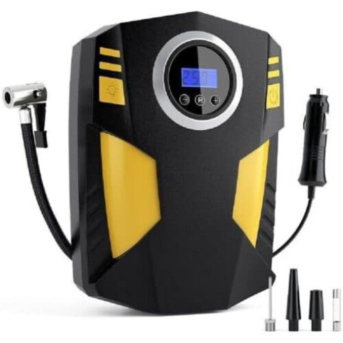 Automatic & Digital Car Tyre Inflator Air Compressor With LED Light