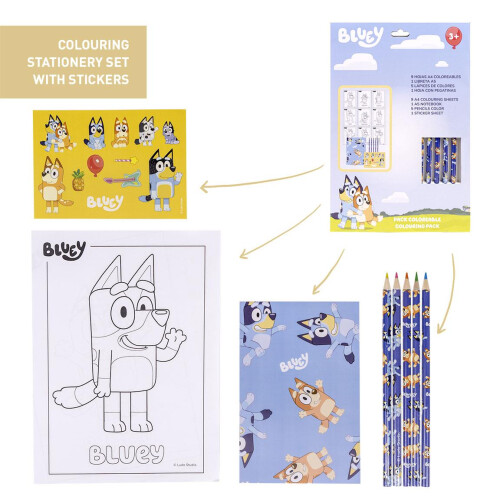 Bluey Stationery Set
