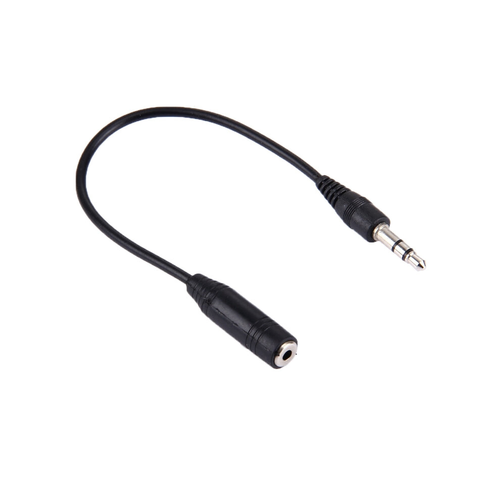 3.5 Male To 2.5 Female Converter Cable, Length: 17Cm(Black) Black 740390298464