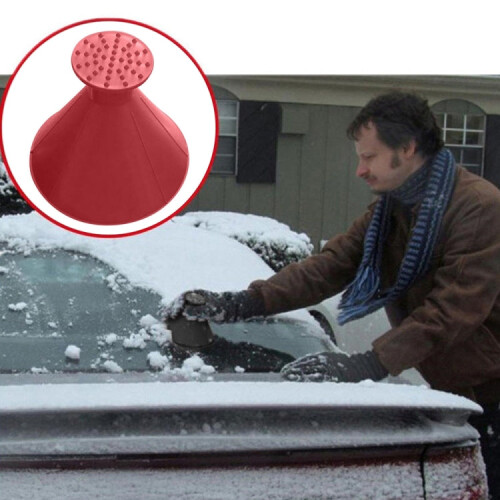 2 PCS Car Magic Window Windshield Car Ice Scraper Shaped Funnel Snow Remover Deicer Cone Deicing Tool Scraping 1