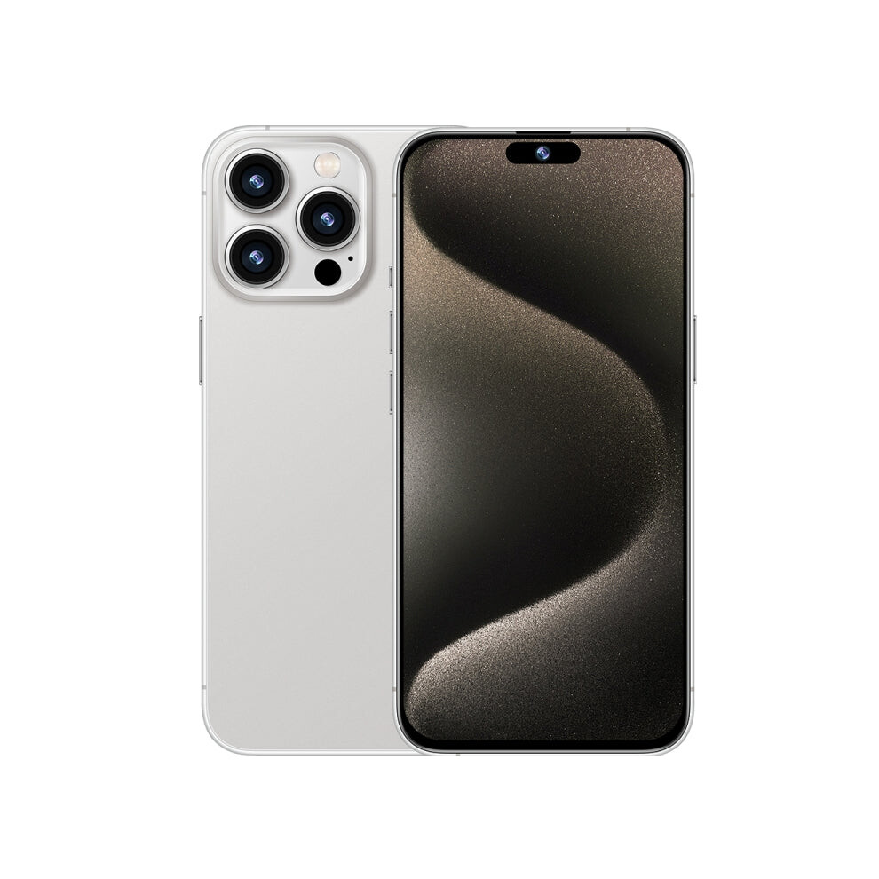 i15 Pro Max / Q5A, 6GB+128GB, 6.5 inch Screen, Face Identification, Android 10 MTK6762 Octa Core, OTG, NFC, Network: 4G, Dual SIM(Titanium White)