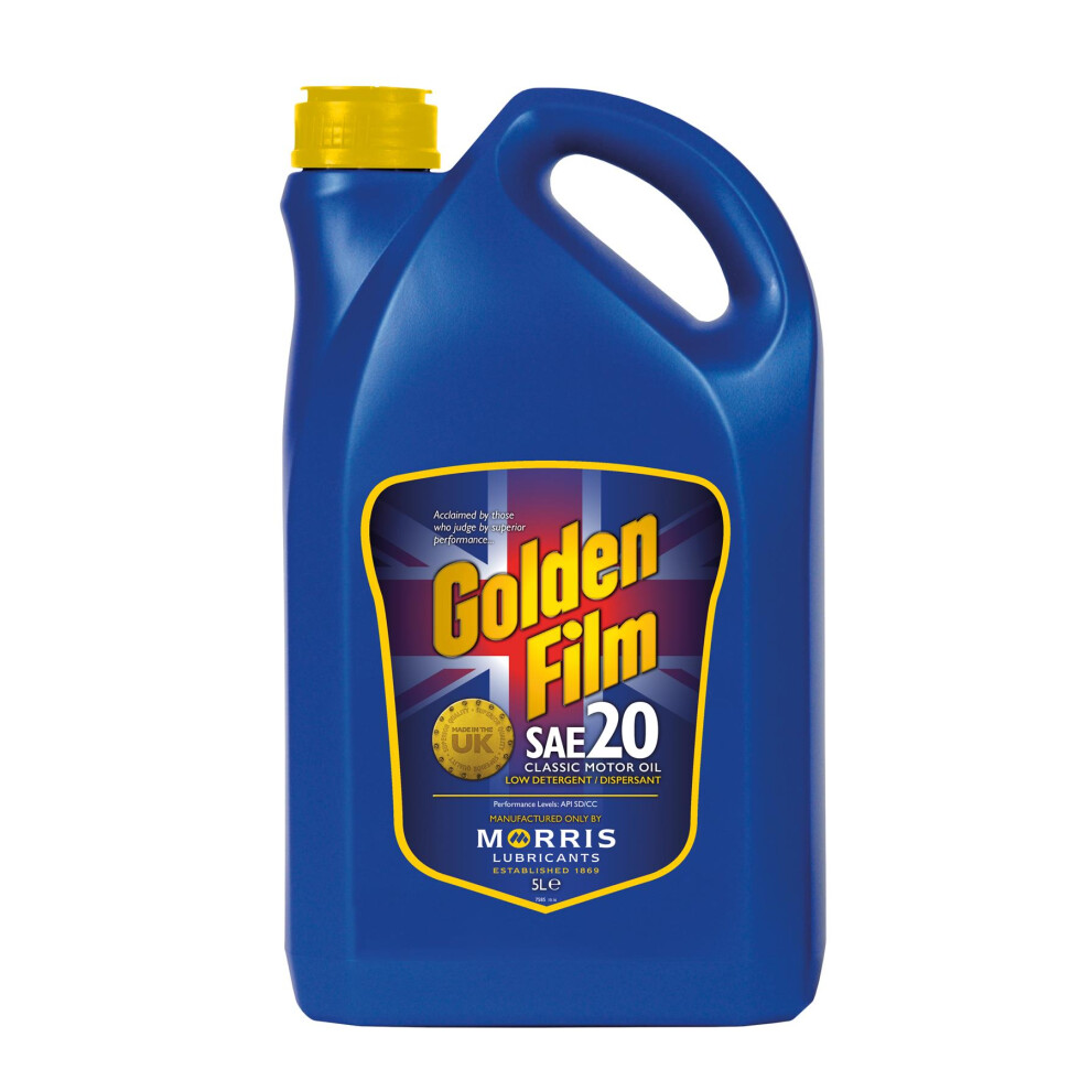 Morris Film Sae 20 Classic Motor Oil For Petrol & Diesel Engines 5L Golden 5024536037076