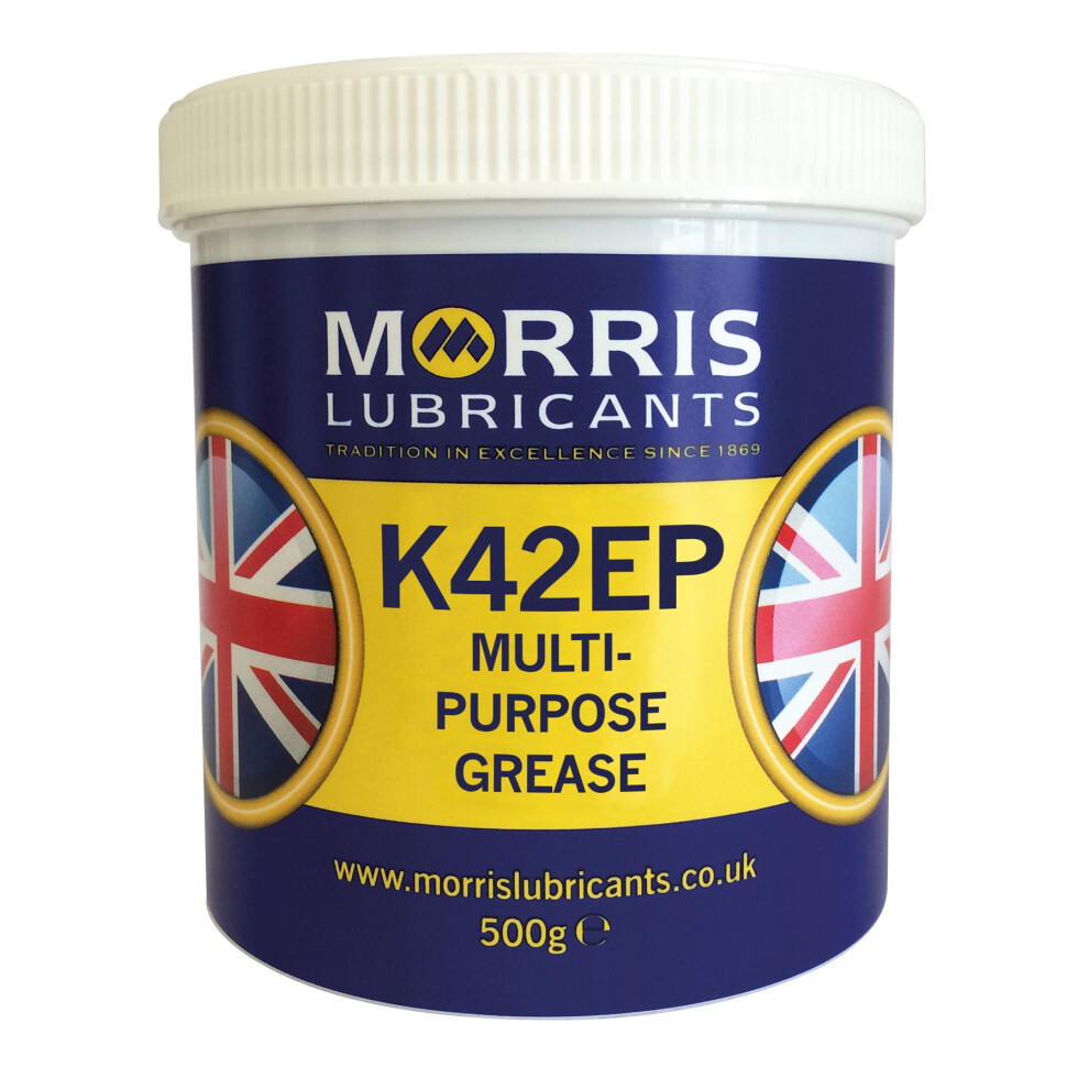 Morris K42ep General Multi Purpose Lithium Ep Grease Bearings & Chassis 500G 5024536038684