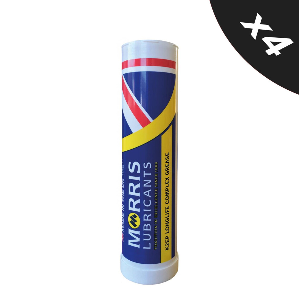 Morris Longlife Grease K2ep Longlife Complex Lithium Grease4x400g Red 5056820510231