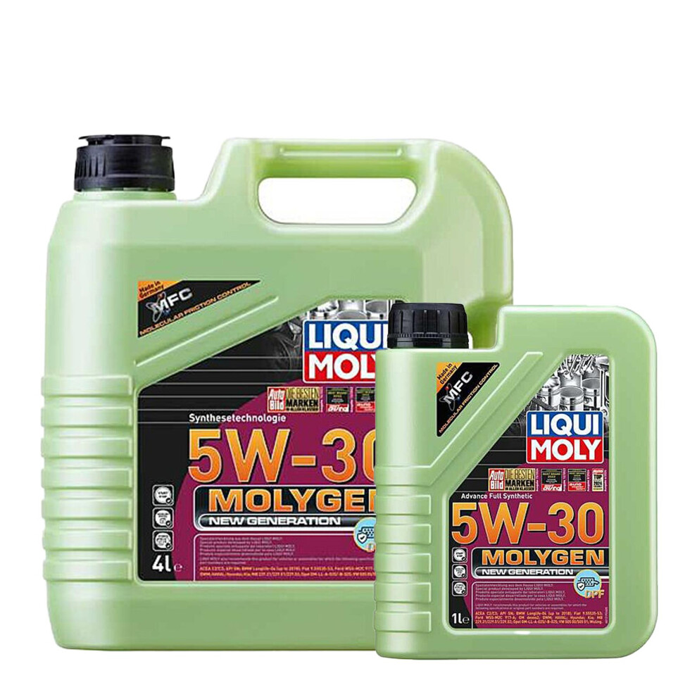 5W30 Synthetic Engine Oil DPF BMW AUDI PORSCHE Liqui Moly Molygen 5L