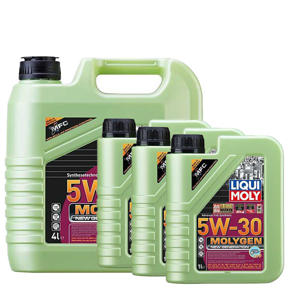 5W30 Synthetic Engine Oil DPF BMW AUDI PORSCHE Liqui Moly Molygen 7L