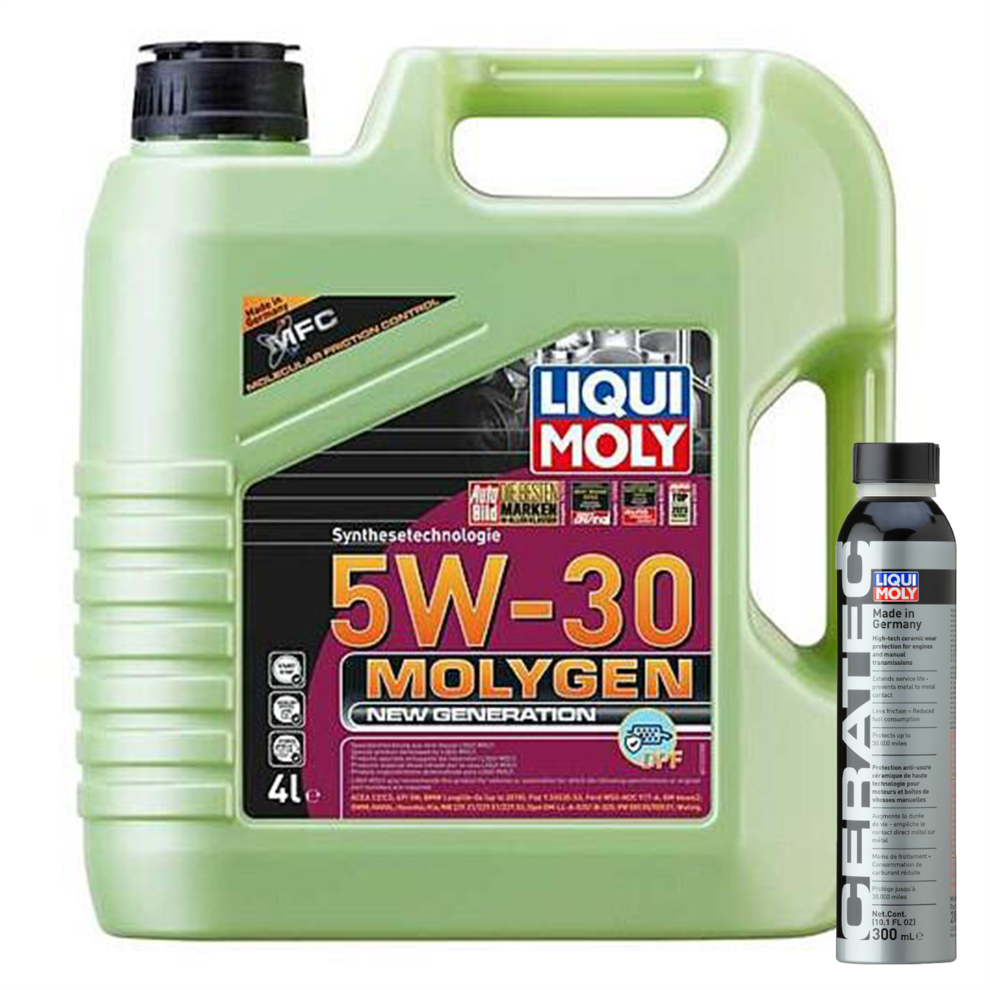 LIQUI MOLY - MOLYGEN NEW GENERATION 5W-30 DPF - 4L  + CERA TEC - 300ml