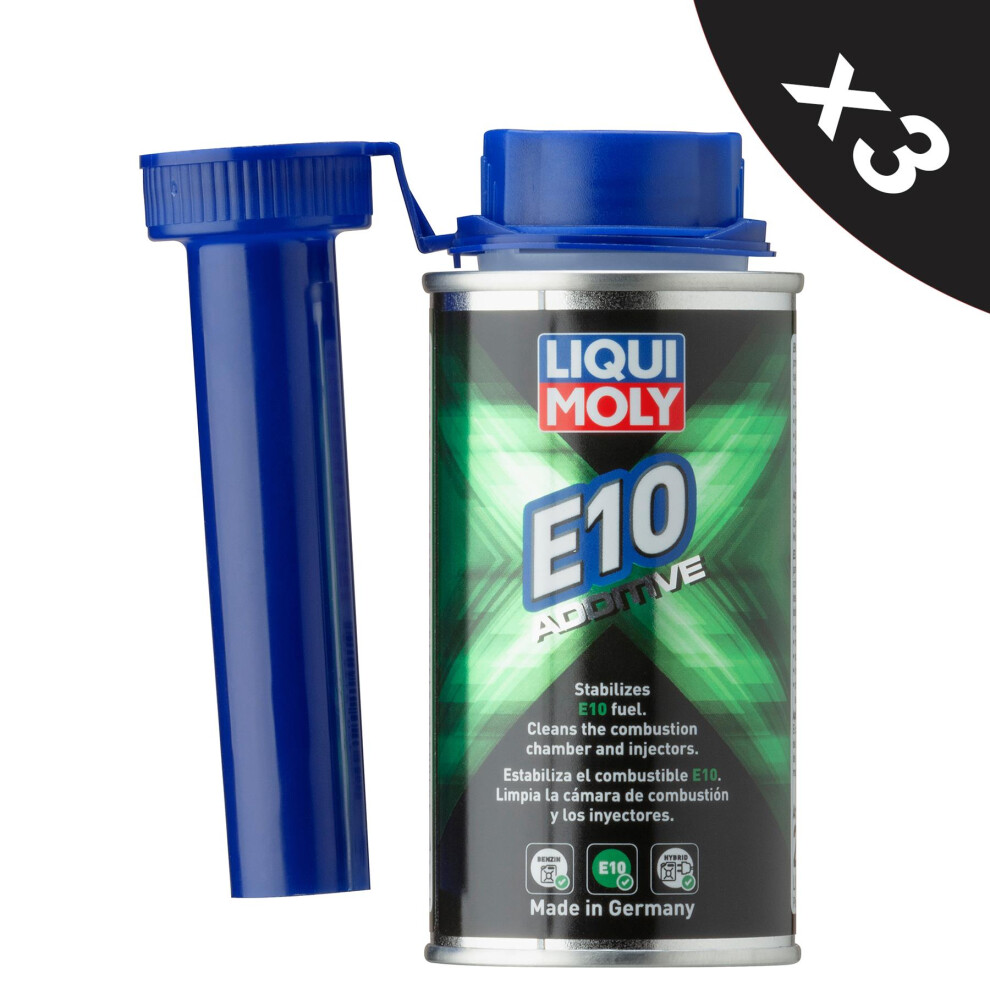 Liqui Moly E10 Additive Petrol Fuel Treatment Stabilizer Conditioner 3x150ml