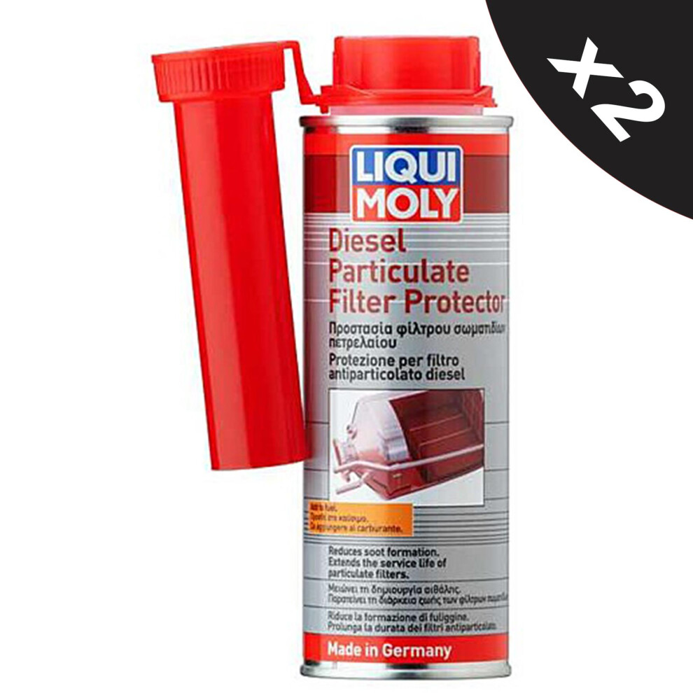 Liqui Moly Diesel Particulate Filter Protector DPF Cleaner Regenerator 2x250ml