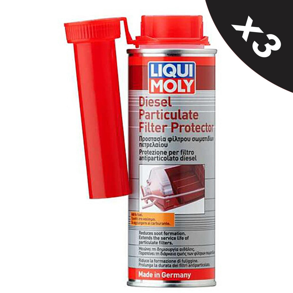 Liqui Moly Diesel Particulate Filter Protector DPF Cleaner Regenerator 3x250ml