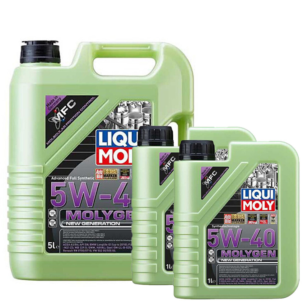 Liqui Moly MOLYGEN 5W-40 New Generation ACEA A3/B4 VW BMW AUDI PORSCHE A40 7L