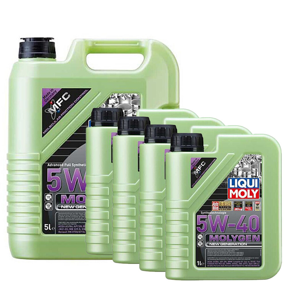 Liqui Moly MOLYGEN 5W-40 New Generation ACEA A3/B4 VW BMW AUDI PORSCHE A40 9L