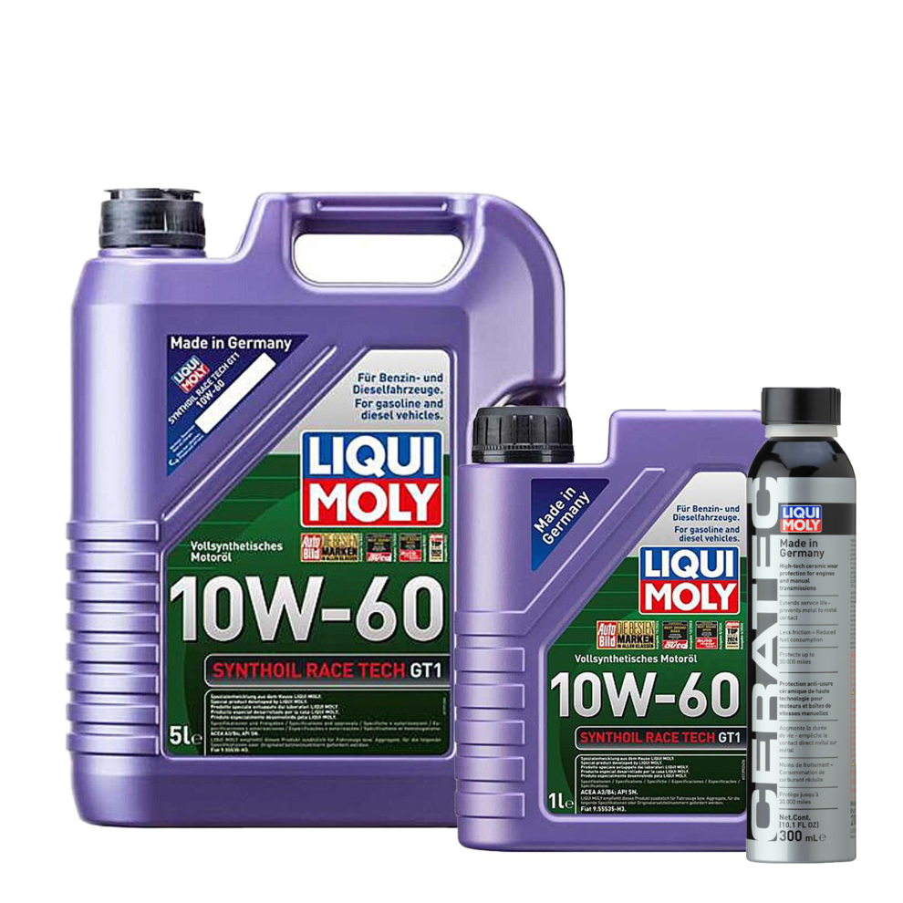 LIQUI MOLY SYNTHOIL RACE TECH GT1 10W-60 6L  + CERA TEC - 300ml