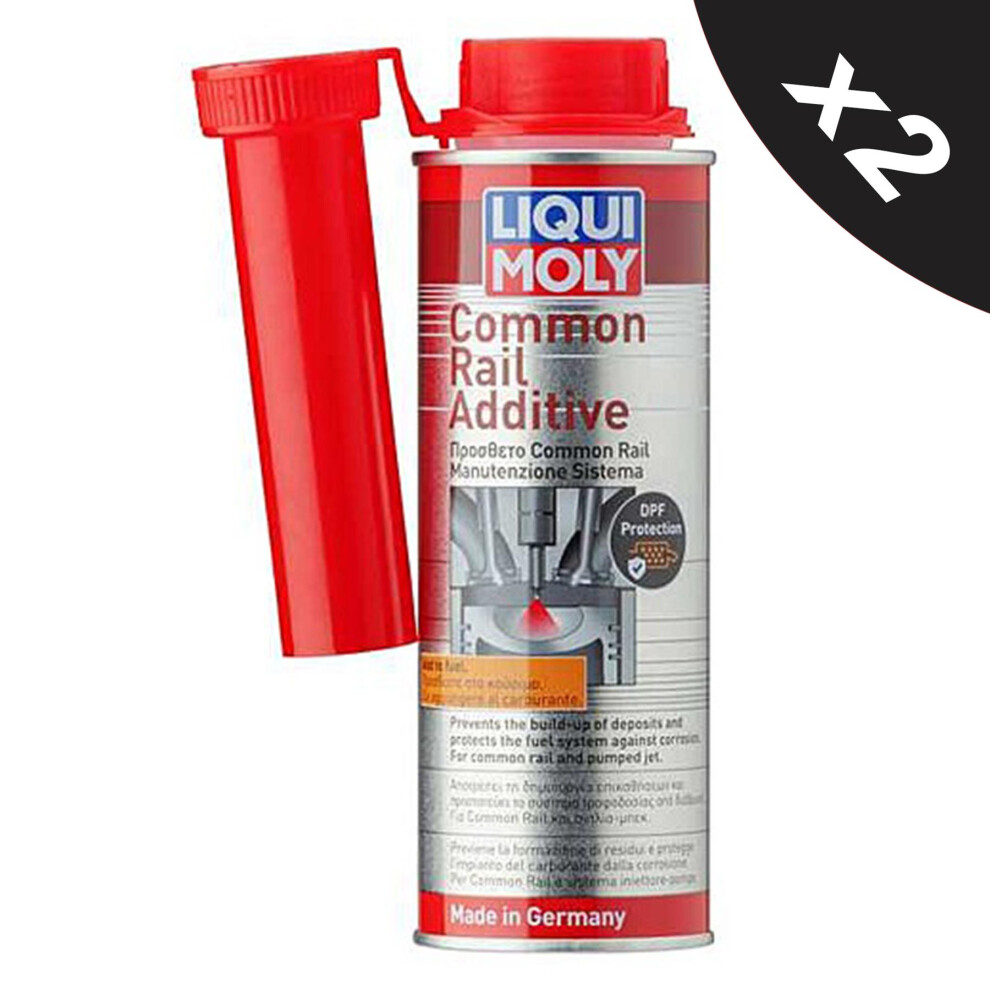 Liqui Moly Common Rail Diesel Additive Diesel System Injector Cleaner 2x250ml