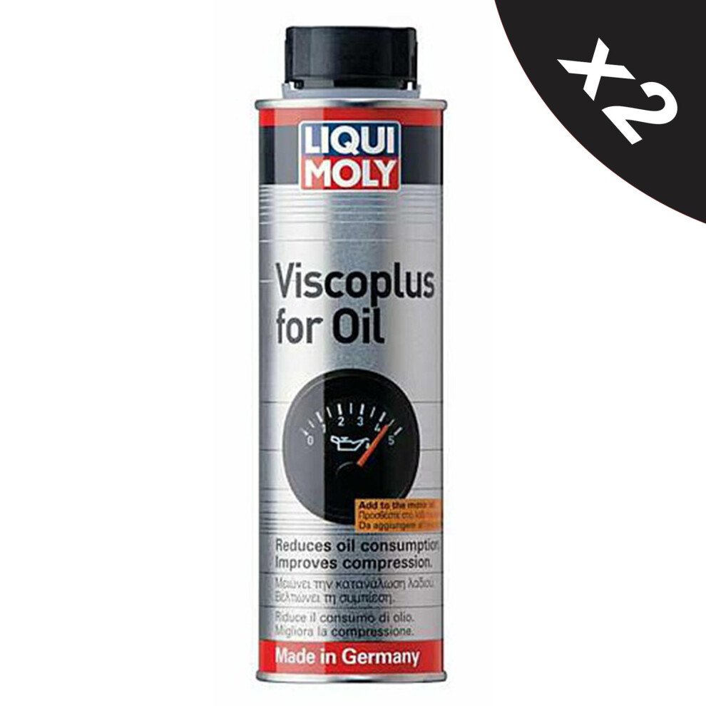 Liqui Moly Viscoplus Oil saver Reduces Oil Consumption & Engine Noise 2x300ml