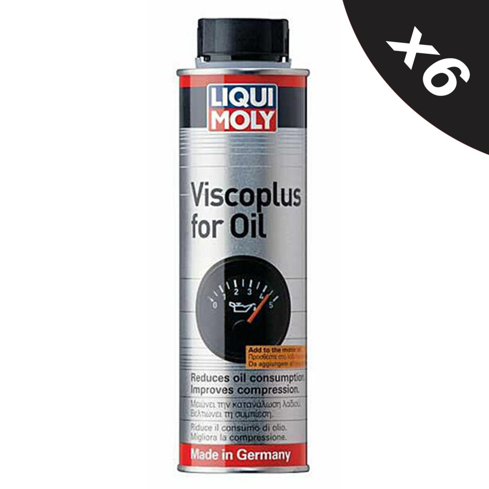 Liqui Moly Viscoplus Oil saver Reduces Oil Consumption & Engine Noise 6x300ml