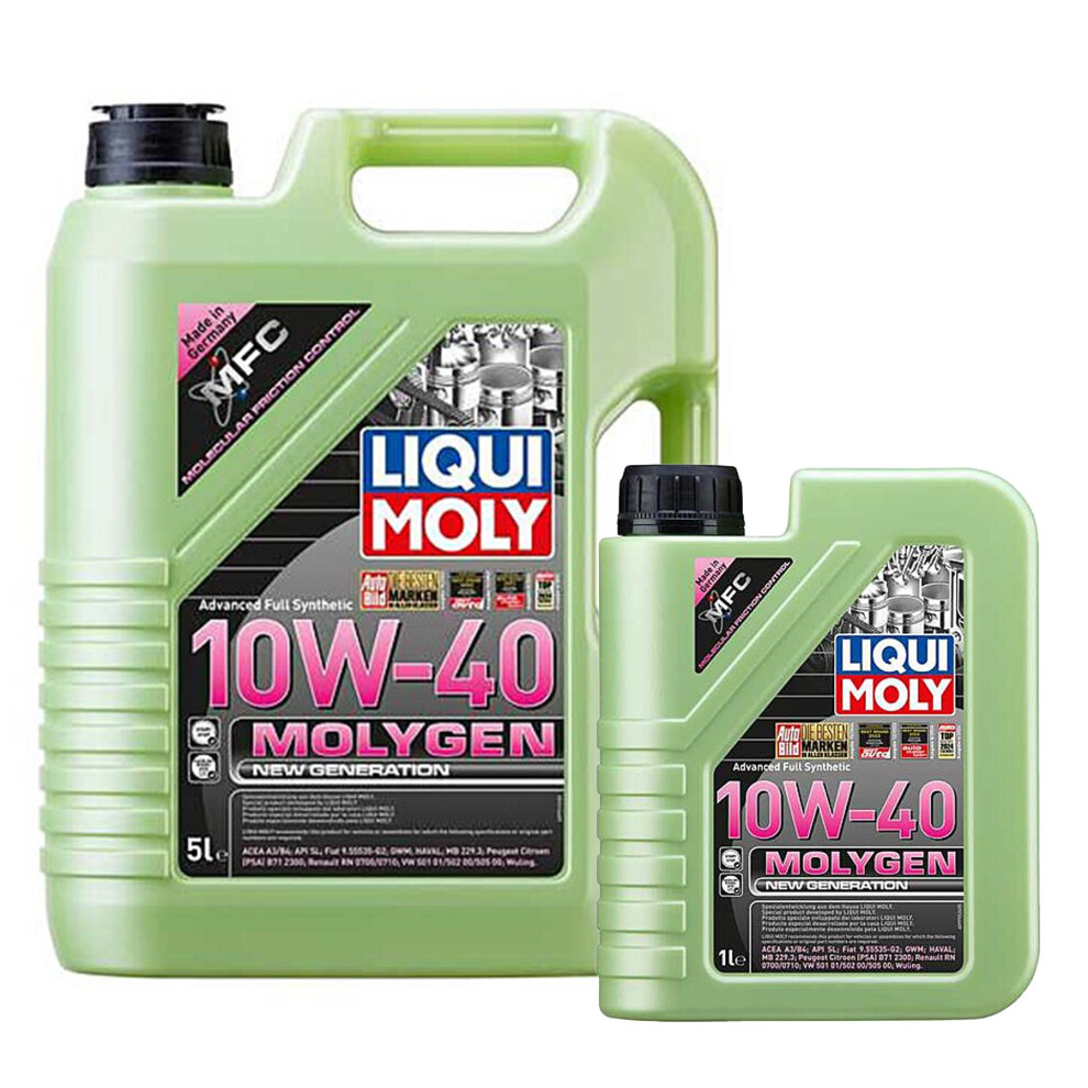 Liqui Moly Molygen Fully Synthetic High Performance 10W40 Engine Oil  6L