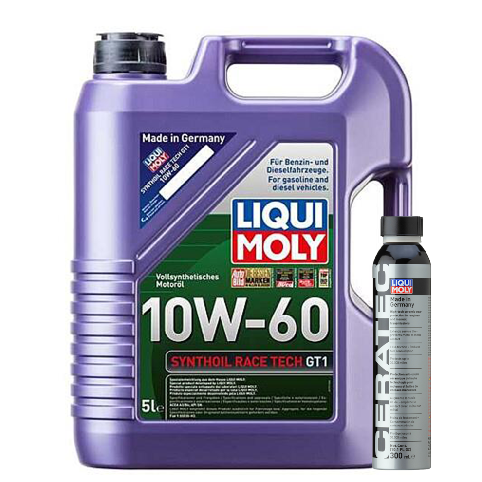 LIQUI MOLY SYNTHOIL RACE TECH GT1 10W-60 5L + CERA TEC - 300ml