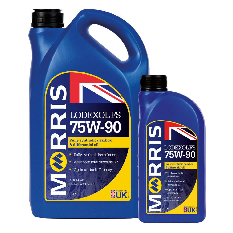 Morris 75W90 Fully Synthetic Gear Oil Manual Transmission Fluid Api Gl4/Gl5 6L 5056820519722