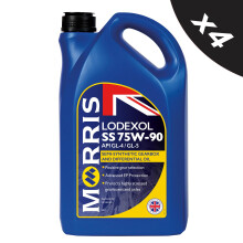 MORRIS 75W90 Semi Synthetic Gear Oil Manual Transmission Fluid API GL4/GL5 4x5L