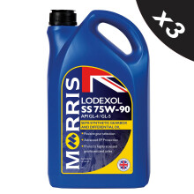 MORRIS 75W90 Semi Synthetic Gear Oil Manual Transmission Fluid API GL4/GL5 3x5L