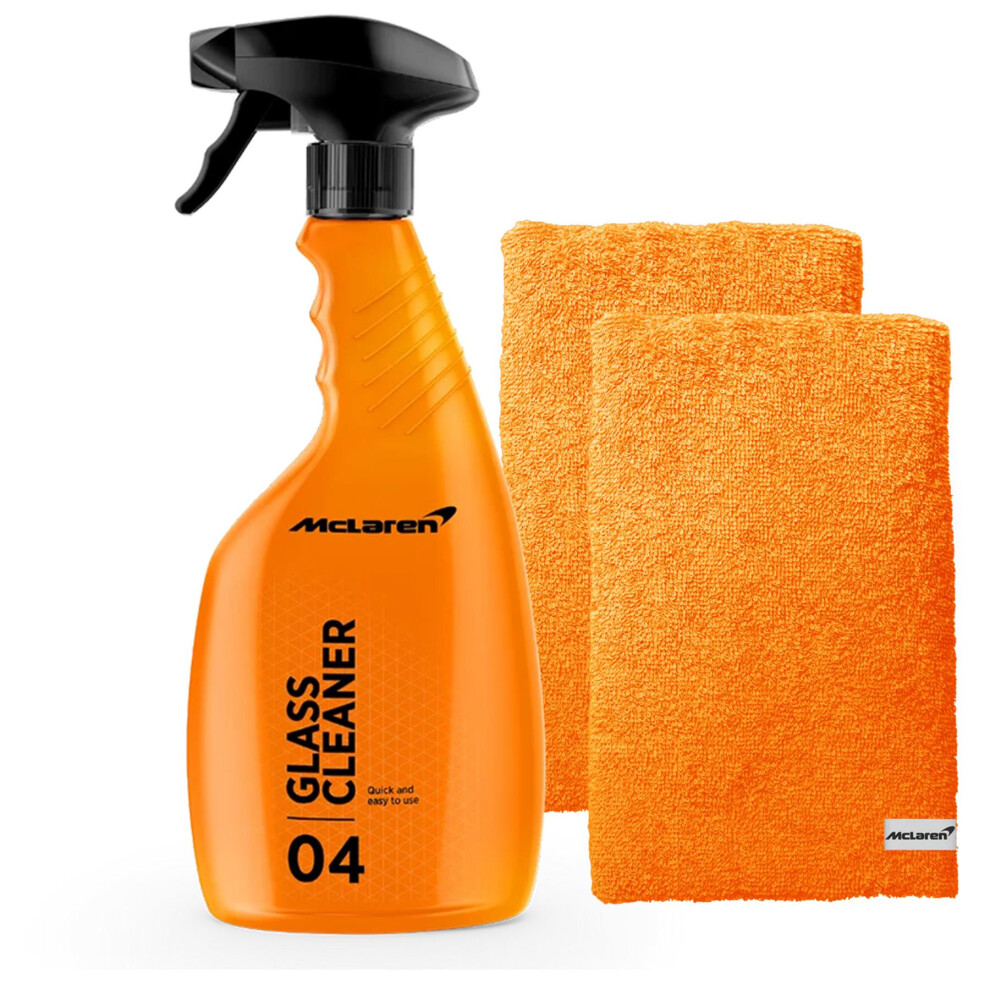 Mclaren Glass Cleaner 500Ml + 2X Luxury Micro Fiber Towels 5056820514314