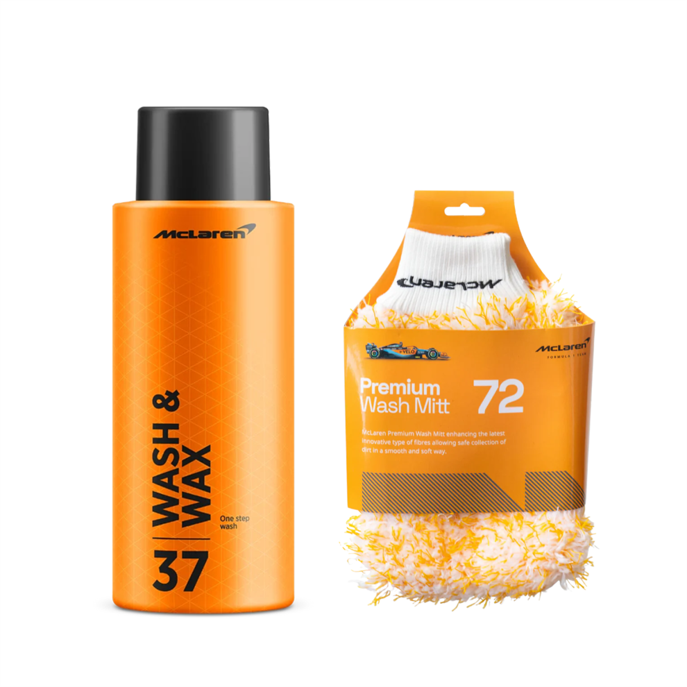 Mclaren 500Ml Wash & Wax + Microfibre Wash Mitt 5056820520049