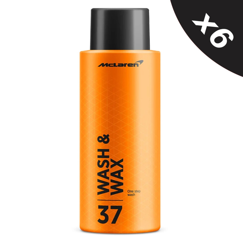 Mclaren Wash And Wax Concentrated Ph Neutral Shampoo And Wax 6X500ml 5056820514918