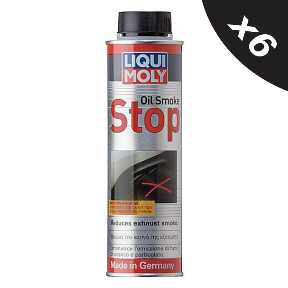 Liqui Moly Engine Oil Smoke Stop Petrol Diesel Engine Treatment Additive 6x300ml