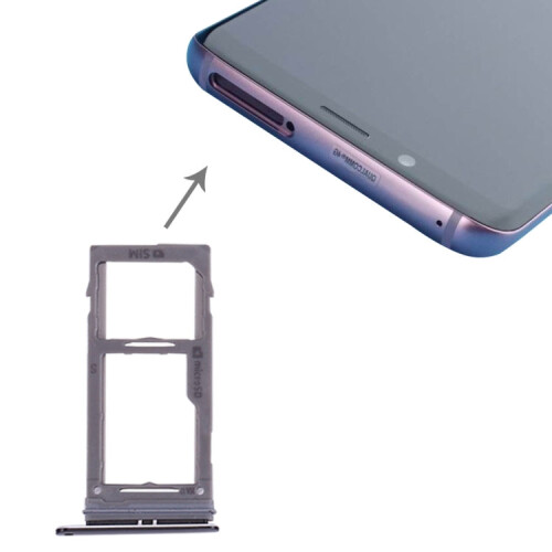 For Galaxy S9+ / S9 SIM & Micro SD Card Tray (Black) 1