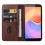 For ZTE Blade A31 Plus Magnetic Closure Leather Phone Case(Brown) 4