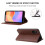 For ZTE Blade A31 Plus Magnetic Closure Leather Phone Case(Brown) 5
