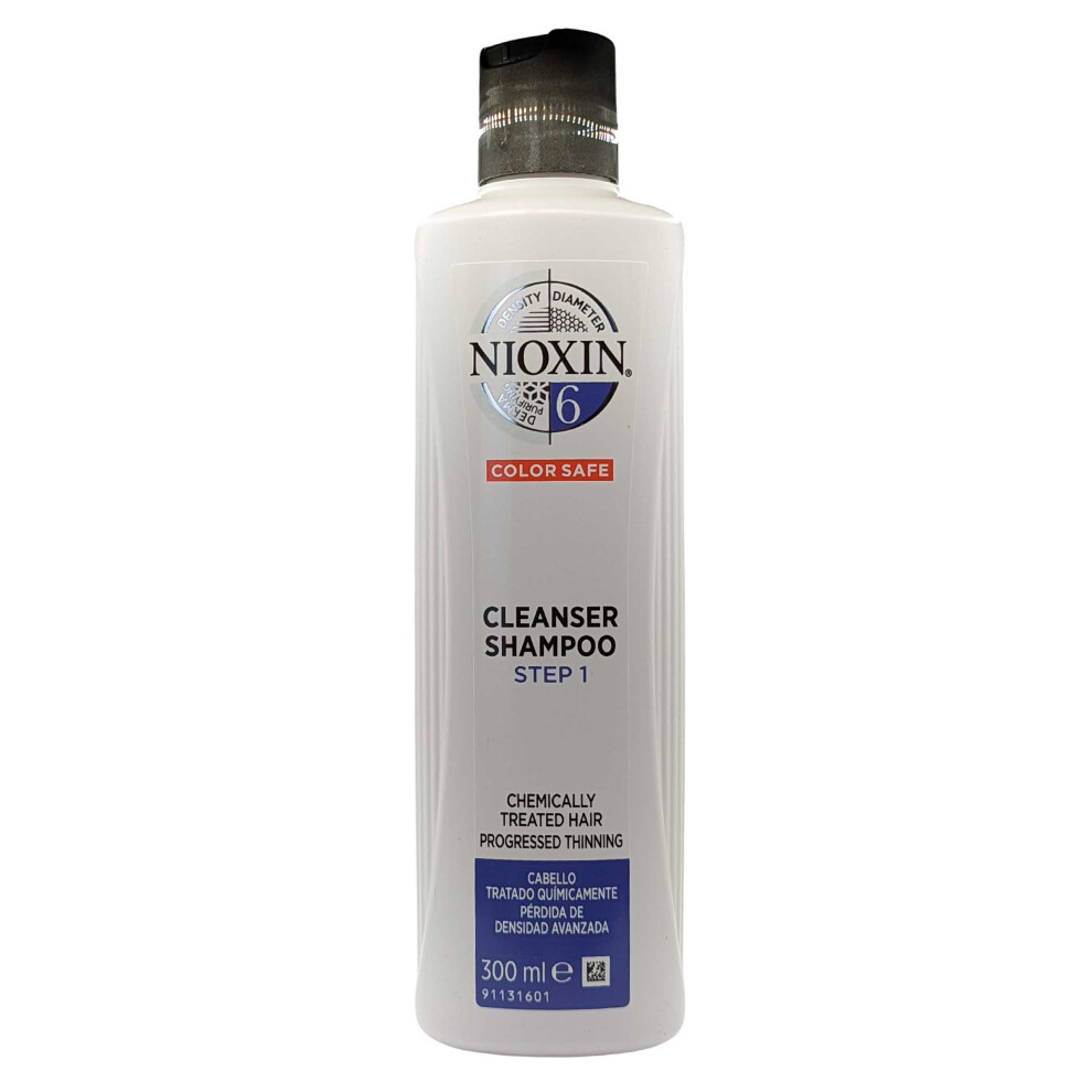 Wella Nioxin Cleanser Shampoo For Medium To Course Hair No6 Noticeably 300ml