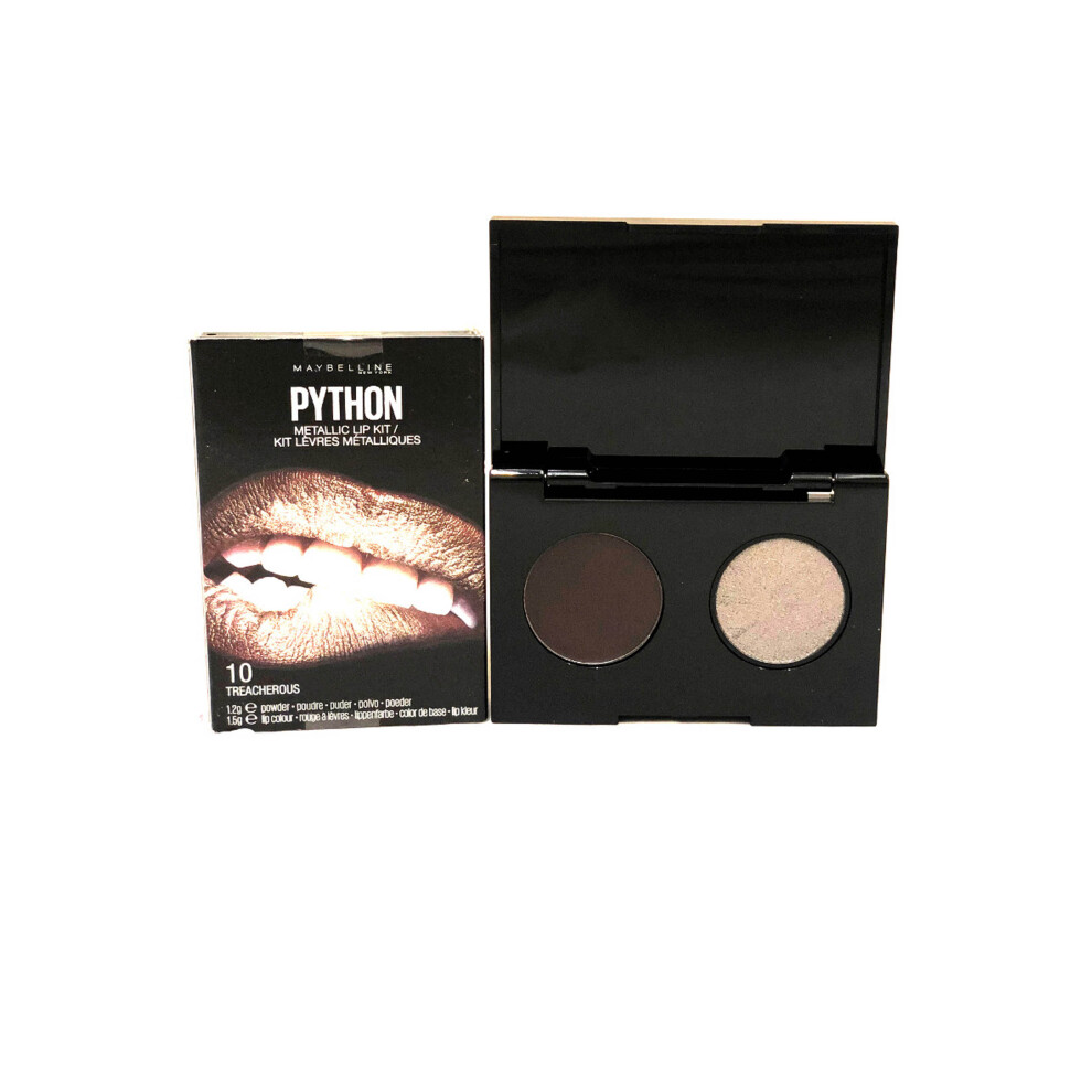 Maybelline Python Metallic Lip Kit Powder and Lip Color 1.2g Treacherous #10