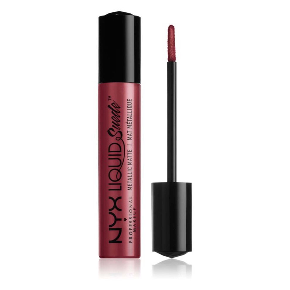 NYX PROFESSIONAL MAKEUP Liquid Suede Metallic Matte Lipstick, Modern Maven