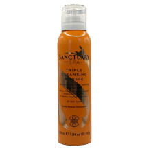 Sanctuary Spa 3-in-1 Foaming Face Wash - Triple Cleansing, Exfoliating AHA Mousse, 150ml (Vegan)