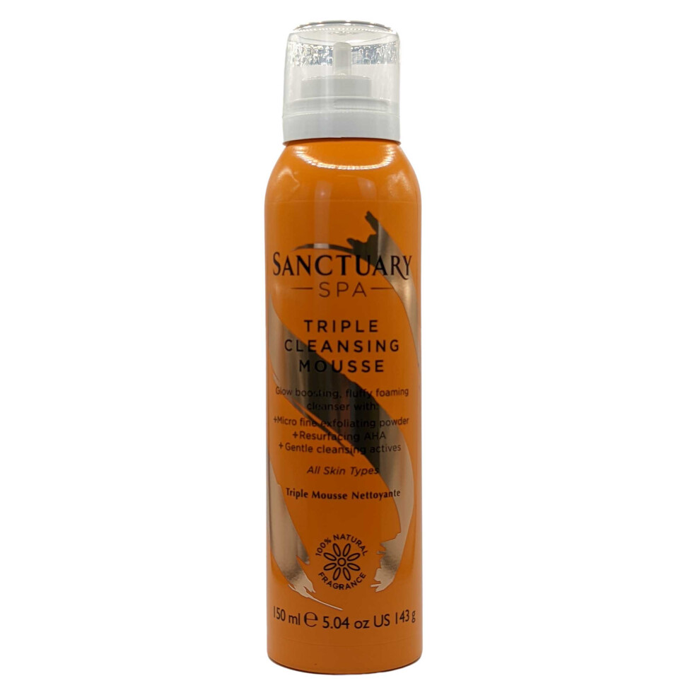 Sanctuary Spa Foaming Face Wash Triple Cleansing 3 in 1 Mousse 150ml