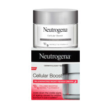 Neutrogena Cellular Boost Rejuvenating Night Renew Cream - Revitalize Skin, Boosts Collagen & Elastin, 50ml