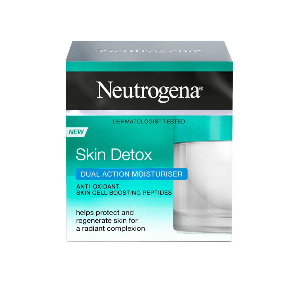 Neutrogena Skin Detox Dual Action Moisturiser 50ml Anti Oxidant Skin Cell Boosting