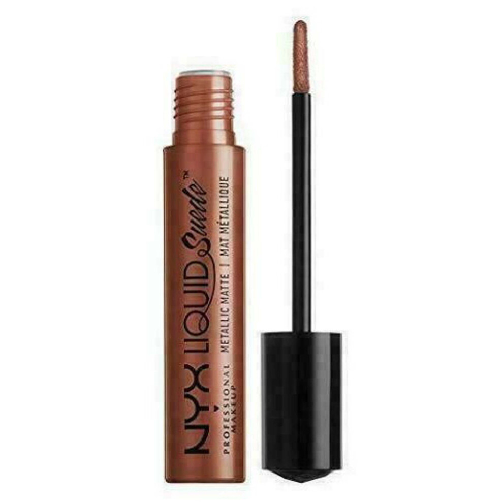 (Mauve Mist) NYX Professional Make Up NYX Liquid Suede Metallic Matte Lipstick 4ml