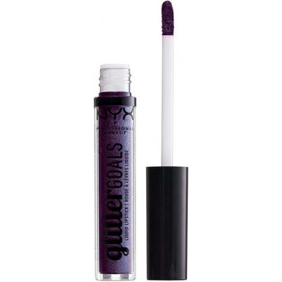 (amethyst vibes) NYX Professional Make Up Glitter Goals Liquid Lipstick 3ml