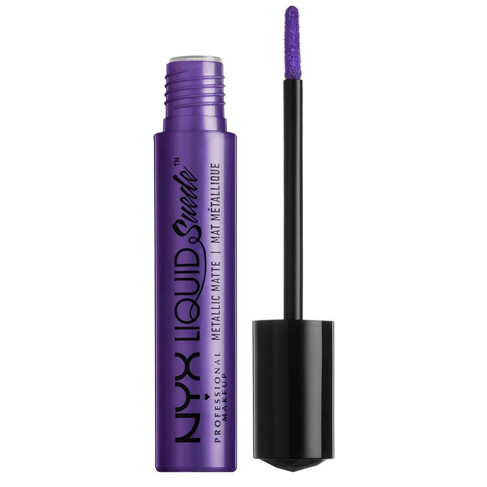 NYX Liquid Suede Metallic Matte Lipstick Purple Ego LSCL36