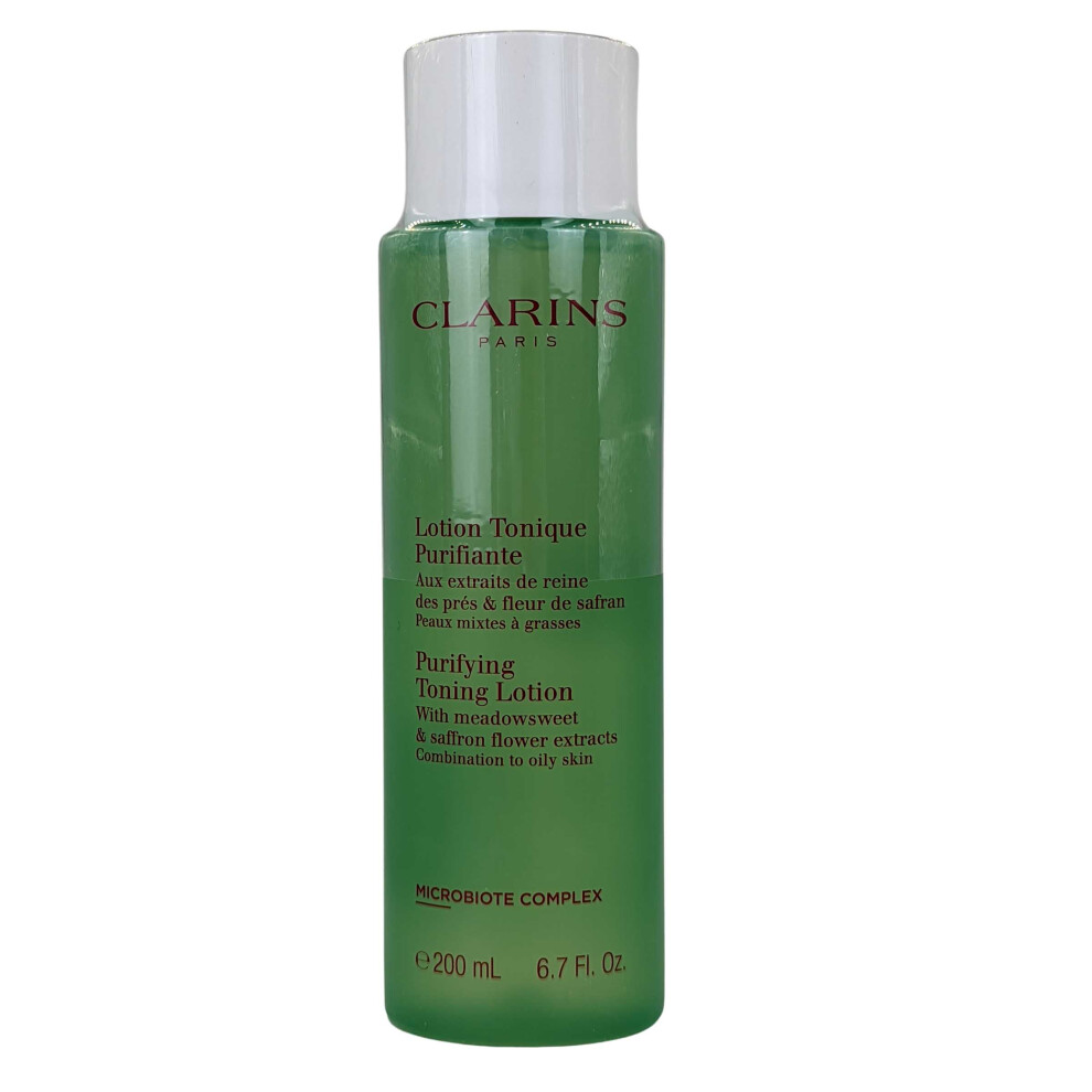 Clarins Purifying Toning Lotion With Meadowsweet & Saffron Flower Extracts - Combination To Oily Skin - 200ml/6.7oz