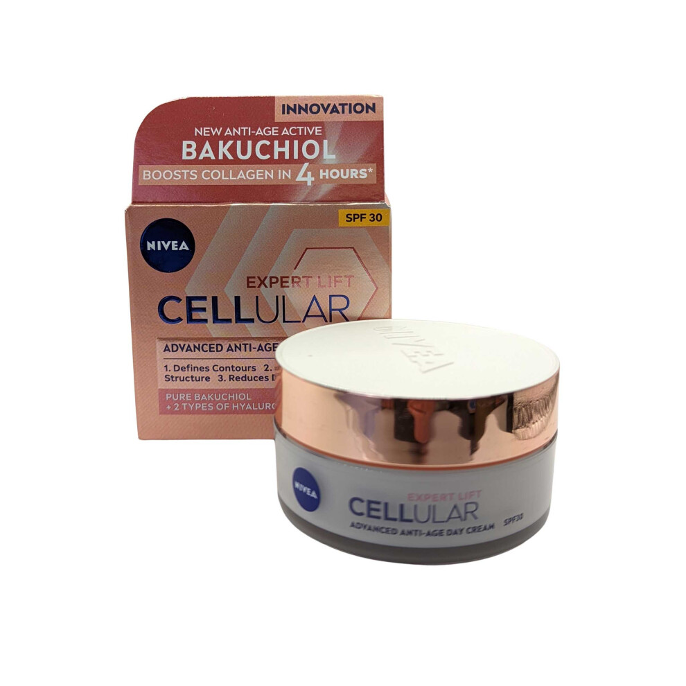 NIVEA Cellular Elasticity Day Cream (50ml), Anti Wrinkle Cream with Hyaluron, Collagen Booster, and Elastin Booster. Day Cream for Women, Anti Aging F