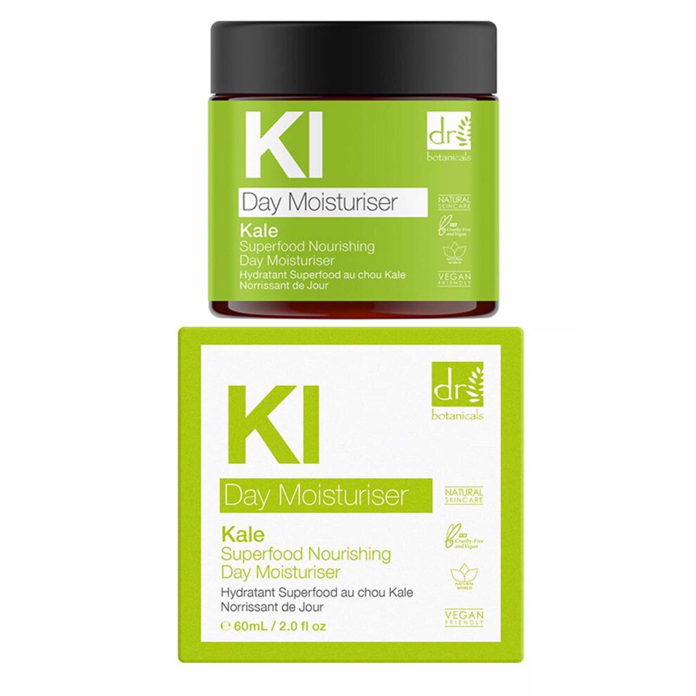 Dr Botanicals Apothecary Superfood Nourishing Day Moisturiser with Kale, Cocoa butter, Vitamins. Promotes Collages, Reduces fine lines & Wrinkles.