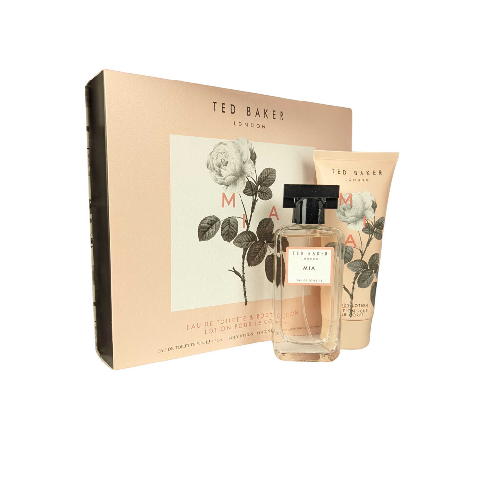 Ted Baker Mia 2 Piece Gift Set: Eau De Toilette 50ml - Body Lotion 100ml