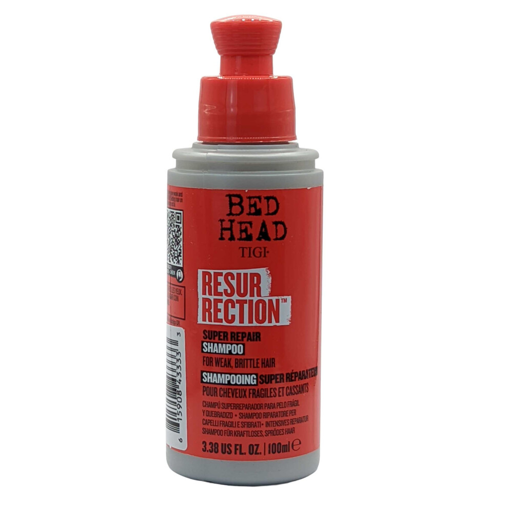 Bed Head by TIGI Resurrection Repair Shampoo for Weak, Brittle Hair, 100 ml