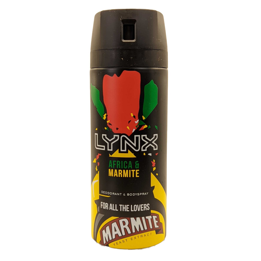 Lynx Africa and Marmite Deodorant and Bodyspray 150ml for All The Lovers