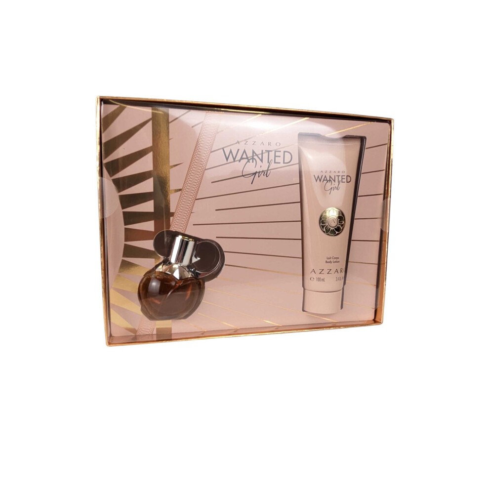 Azzaro Wanted Girl Gift Set 30ml EDP Spray + 100ml Body Lotion